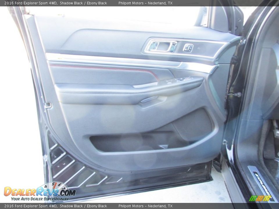 2016 Ford Explorer Sport 4WD Shadow Black / Ebony Black Photo #23