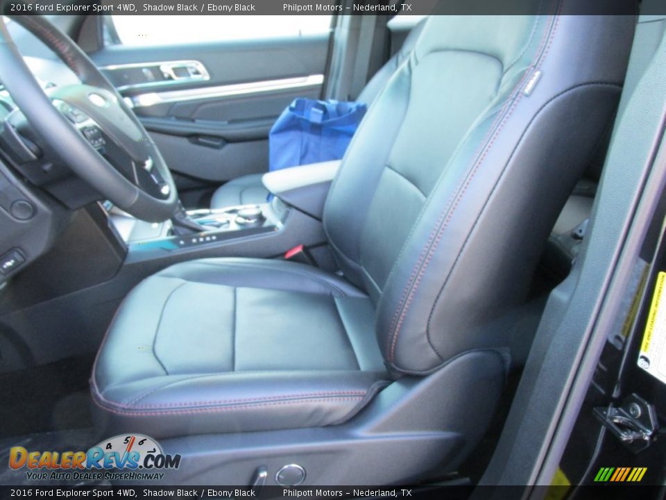 2016 Ford Explorer Sport 4WD Shadow Black / Ebony Black Photo #25