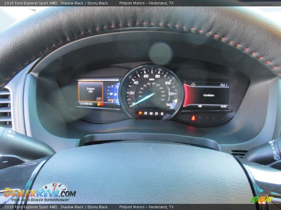 2016 Ford Explorer Sport 4WD Shadow Black / Ebony Black Photo #35