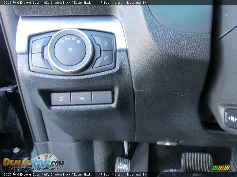2016 Ford Explorer Sport 4WD Shadow Black / Ebony Black Photo #36