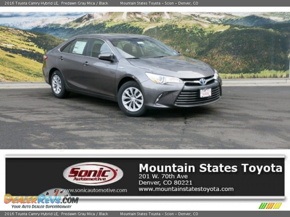 2016 Toyota Camry Hybrid LE Predawn Gray Mica / Black Photo #1