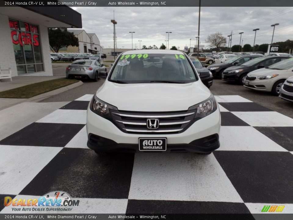 2014 Honda CR-V LX White Diamond Pearl / Gray Photo #2