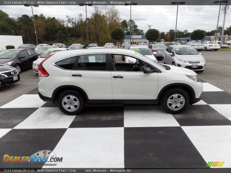 2014 Honda CR-V LX White Diamond Pearl / Gray Photo #3