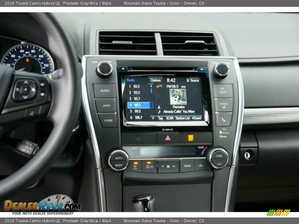 2016 Toyota Camry Hybrid LE Predawn Gray Mica / Black Photo #6