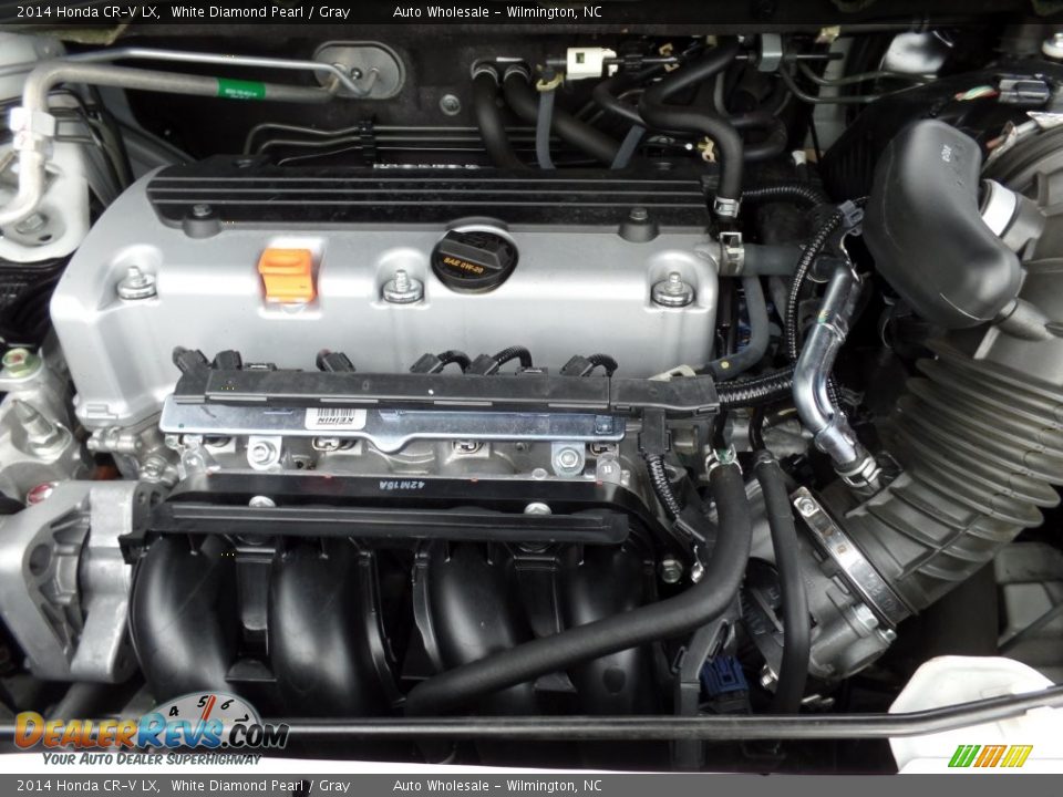2014 Honda CR-V LX White Diamond Pearl / Gray Photo #6