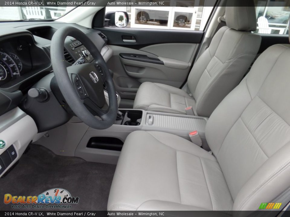 2014 Honda CR-V LX White Diamond Pearl / Gray Photo #11