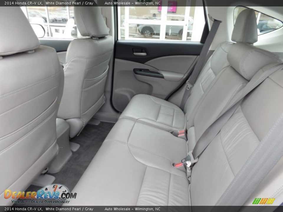 2014 Honda CR-V LX White Diamond Pearl / Gray Photo #12