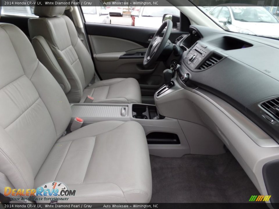 2014 Honda CR-V LX White Diamond Pearl / Gray Photo #13
