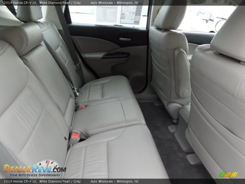 2014 Honda CR-V LX White Diamond Pearl / Gray Photo #14