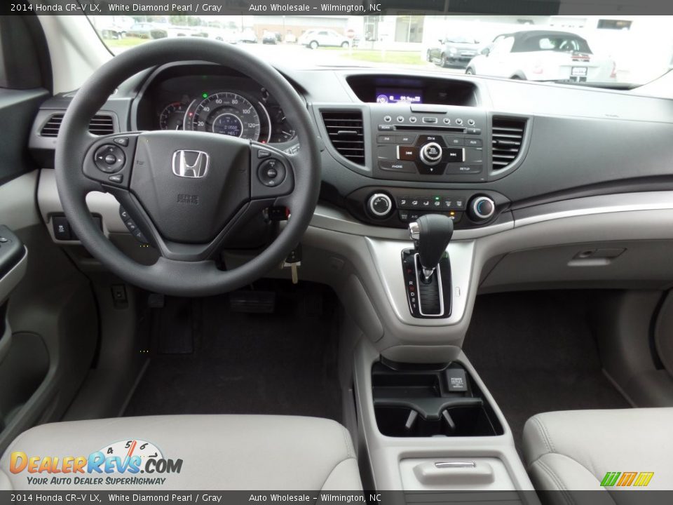 2014 Honda CR-V LX White Diamond Pearl / Gray Photo #15