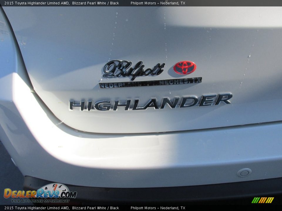 2015 Toyota Highlander Limited AWD Blizzard Pearl White / Black Photo #13