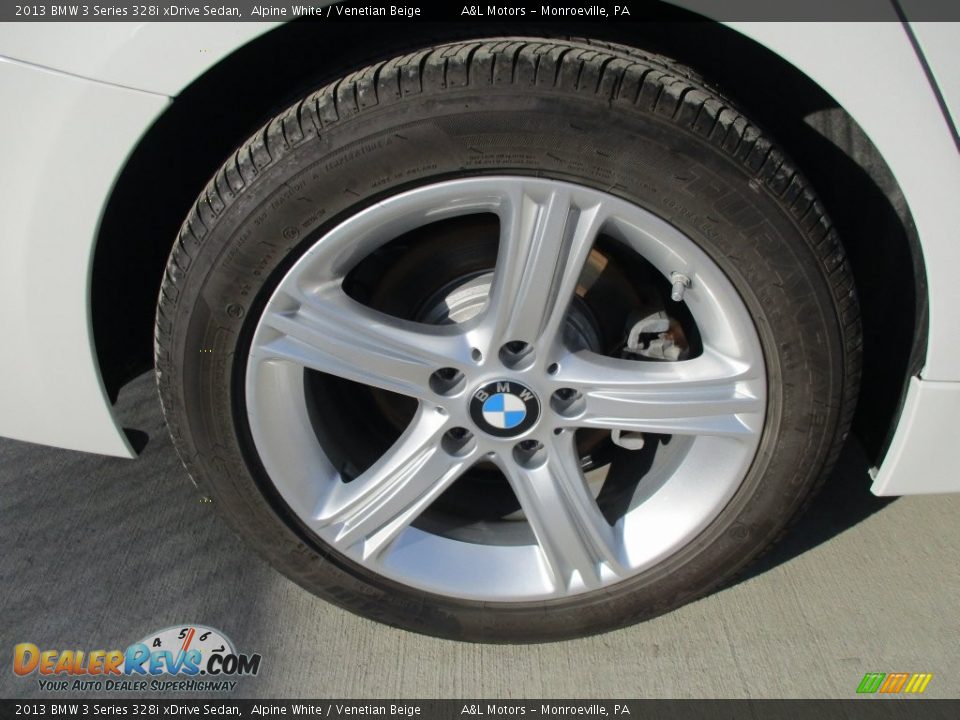 2013 BMW 3 Series 328i xDrive Sedan Alpine White / Venetian Beige Photo #3