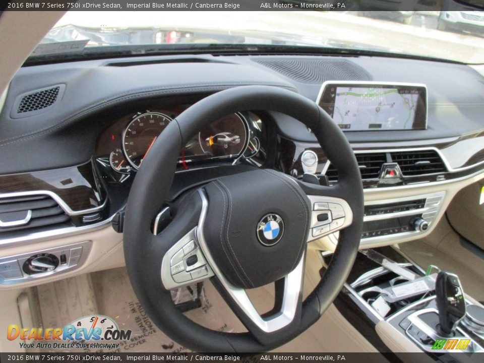 2016 BMW 7 Series 750i xDrive Sedan Steering Wheel Photo #15