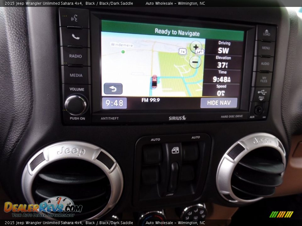2015 Jeep Wrangler Unlimited Sahara 4x4 Black / Black/Dark Saddle Photo #17