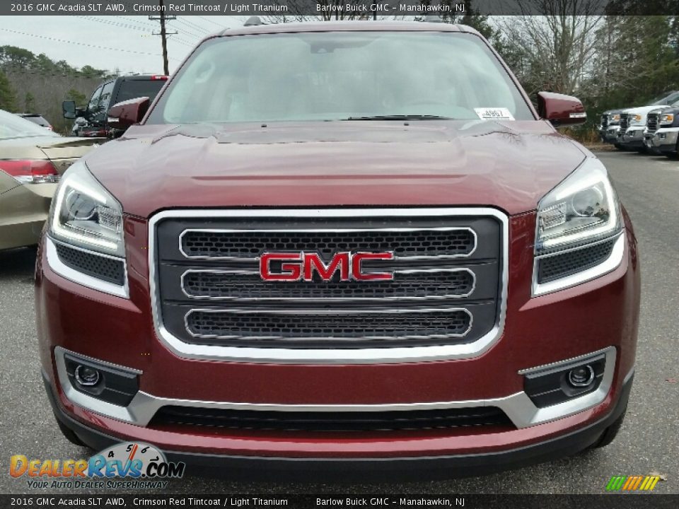 2016 GMC Acadia SLT AWD Crimson Red Tintcoat / Light Titanium Photo #2