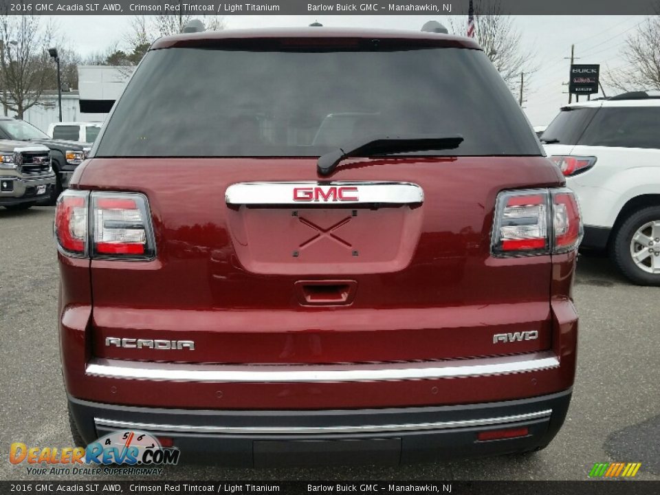 2016 GMC Acadia SLT AWD Crimson Red Tintcoat / Light Titanium Photo #5
