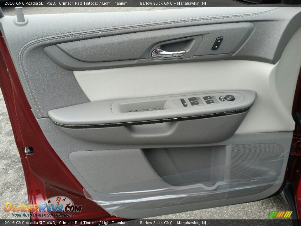 2016 GMC Acadia SLT AWD Crimson Red Tintcoat / Light Titanium Photo #6