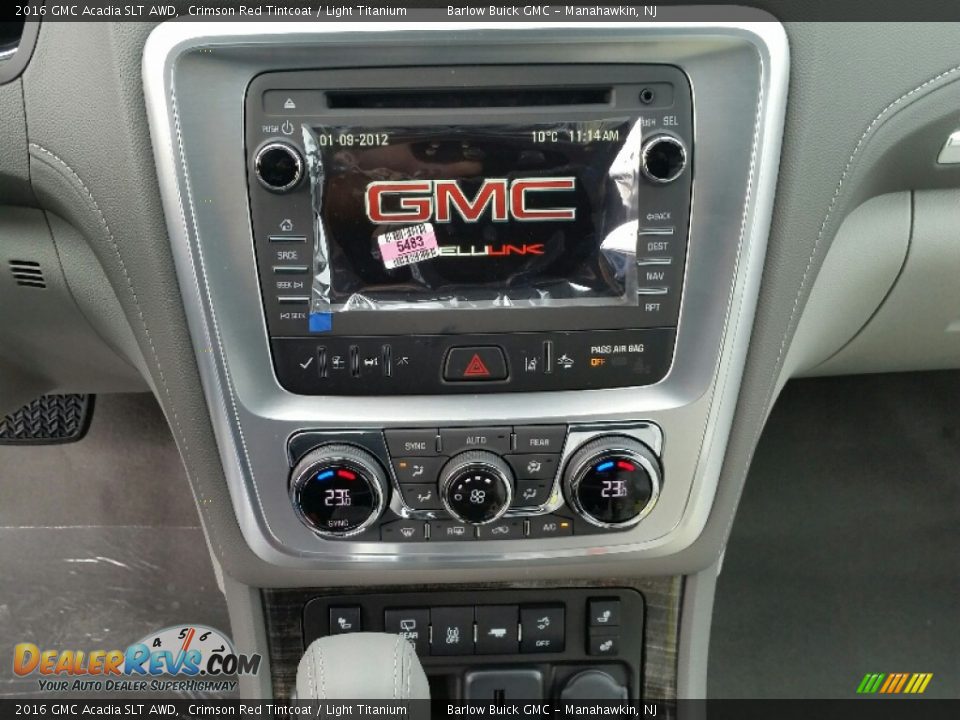 2016 GMC Acadia SLT AWD Crimson Red Tintcoat / Light Titanium Photo #9