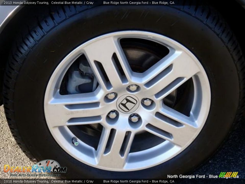 2013 Honda Odyssey Touring Celestial Blue Metallic / Gray Photo #9