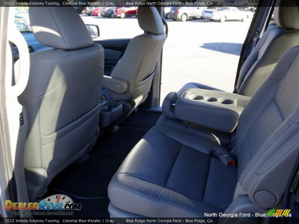 2013 Honda Odyssey Touring Celestial Blue Metallic / Gray Photo #14