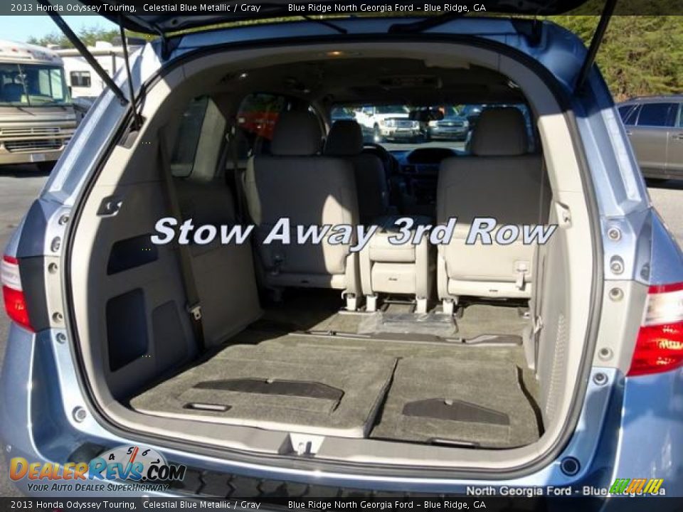 2013 Honda Odyssey Touring Celestial Blue Metallic / Gray Photo #17