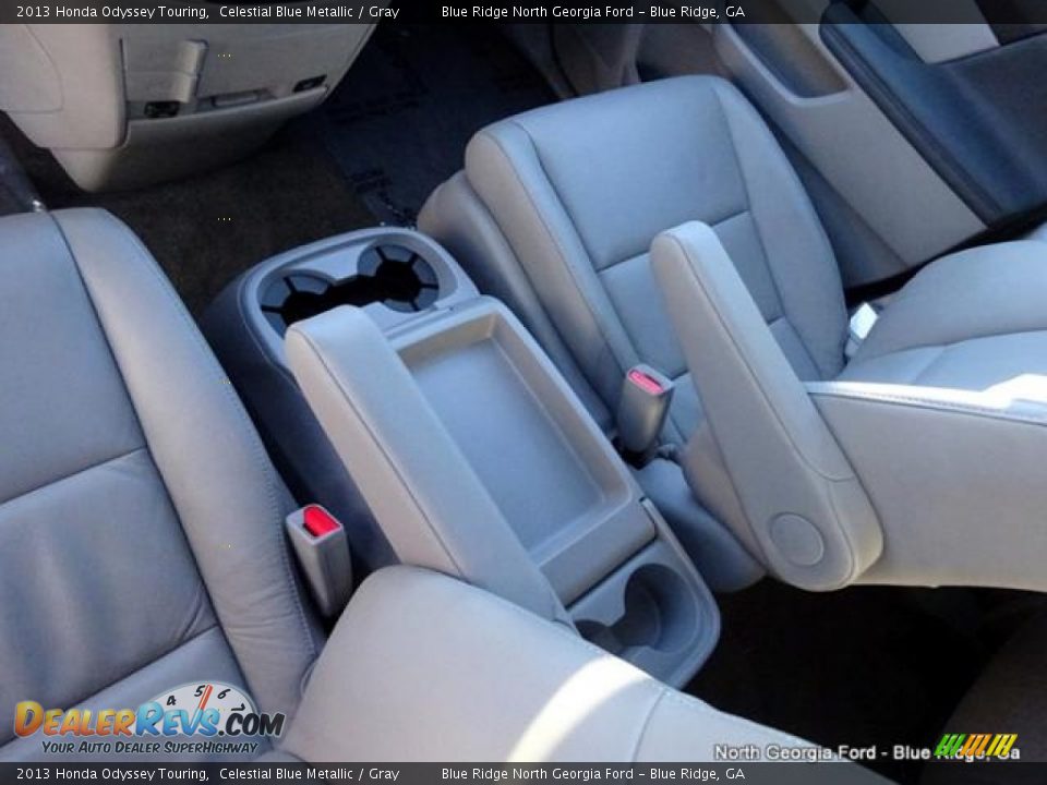 2013 Honda Odyssey Touring Celestial Blue Metallic / Gray Photo #35