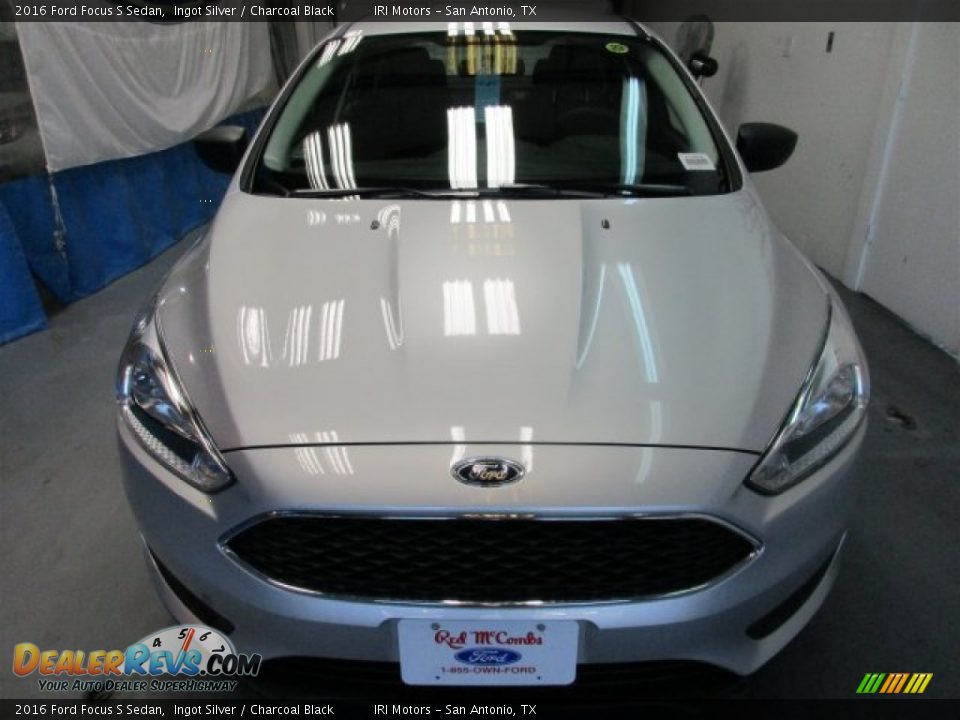 2016 Ford Focus S Sedan Ingot Silver / Charcoal Black Photo #2