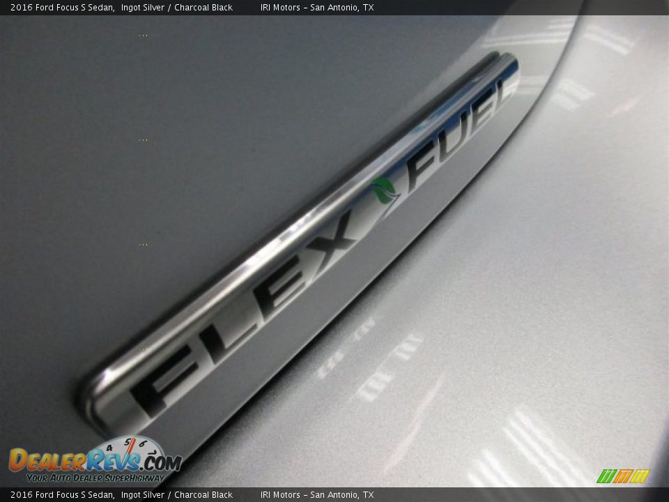 2016 Ford Focus S Sedan Ingot Silver / Charcoal Black Photo #7