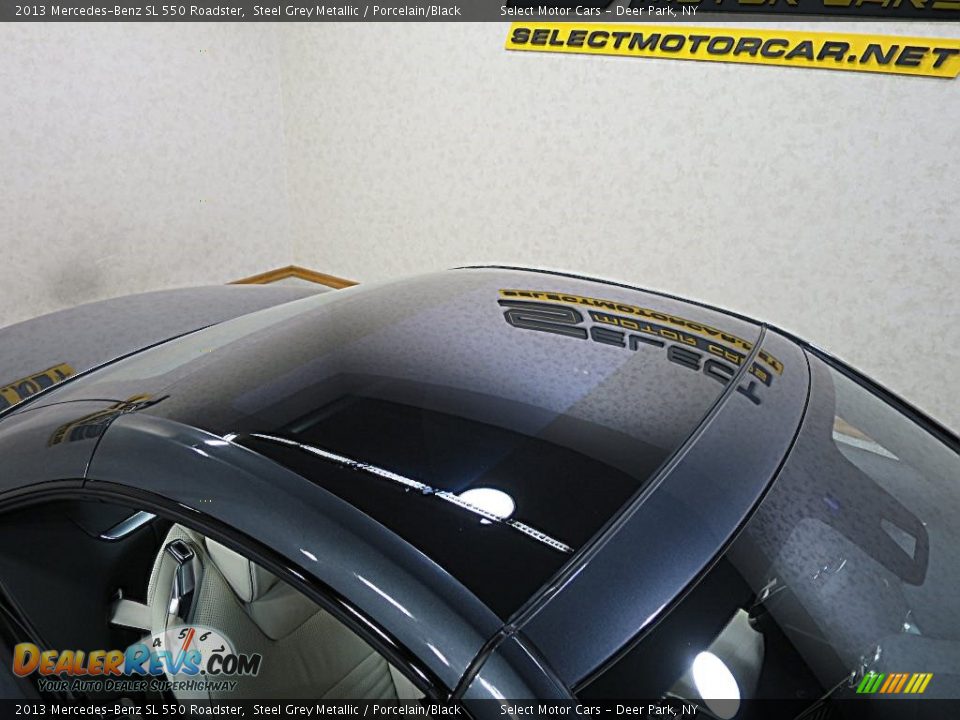 2013 Mercedes-Benz SL 550 Roadster Steel Grey Metallic / Porcelain/Black Photo #7