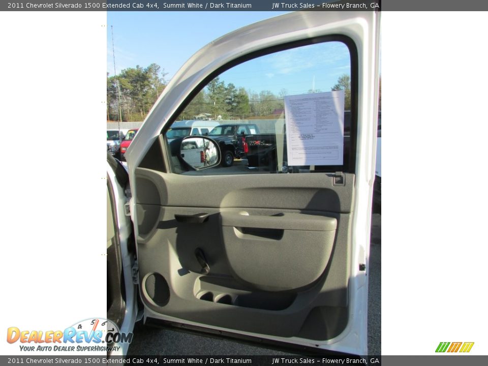 2011 Chevrolet Silverado 1500 Extended Cab 4x4 Summit White / Dark Titanium Photo #15
