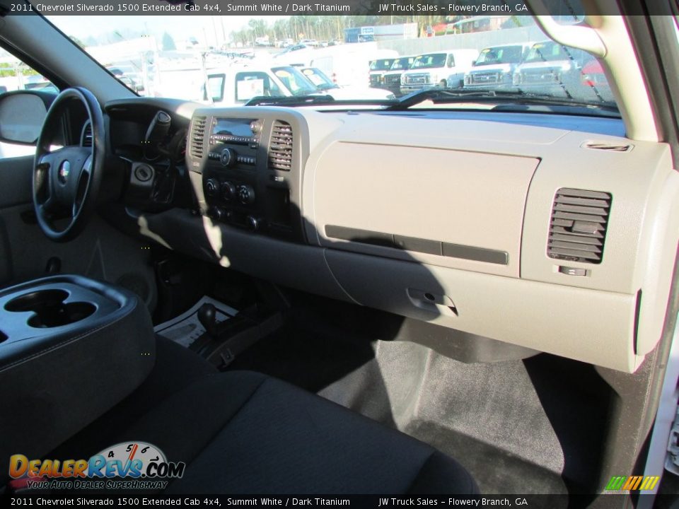 2011 Chevrolet Silverado 1500 Extended Cab 4x4 Summit White / Dark Titanium Photo #19