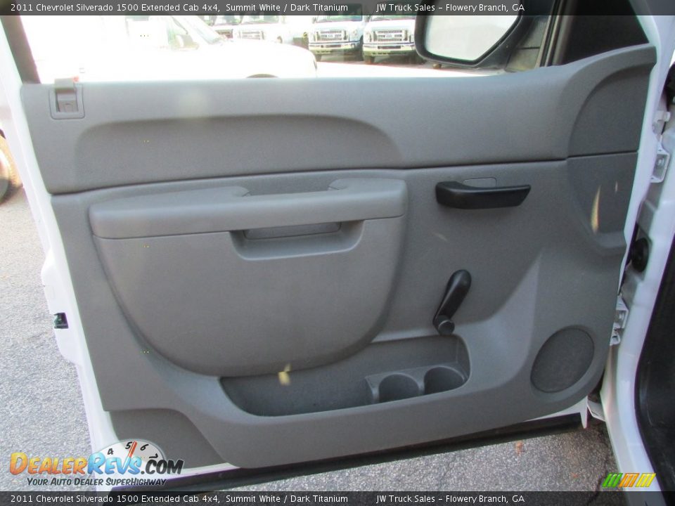 2011 Chevrolet Silverado 1500 Extended Cab 4x4 Summit White / Dark Titanium Photo #27