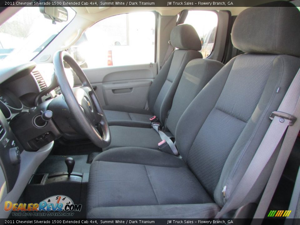 2011 Chevrolet Silverado 1500 Extended Cab 4x4 Summit White / Dark Titanium Photo #28