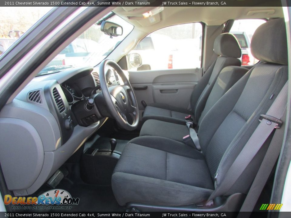 2011 Chevrolet Silverado 1500 Extended Cab 4x4 Summit White / Dark Titanium Photo #29
