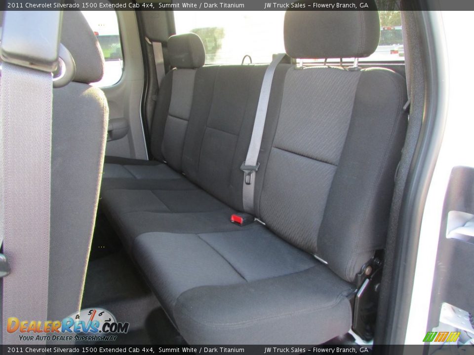 2011 Chevrolet Silverado 1500 Extended Cab 4x4 Summit White / Dark Titanium Photo #32