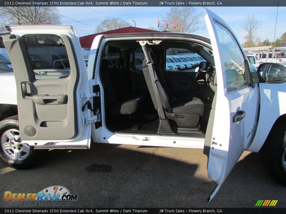 2011 Chevrolet Silverado 1500 Extended Cab 4x4 Summit White / Dark Titanium Photo #35