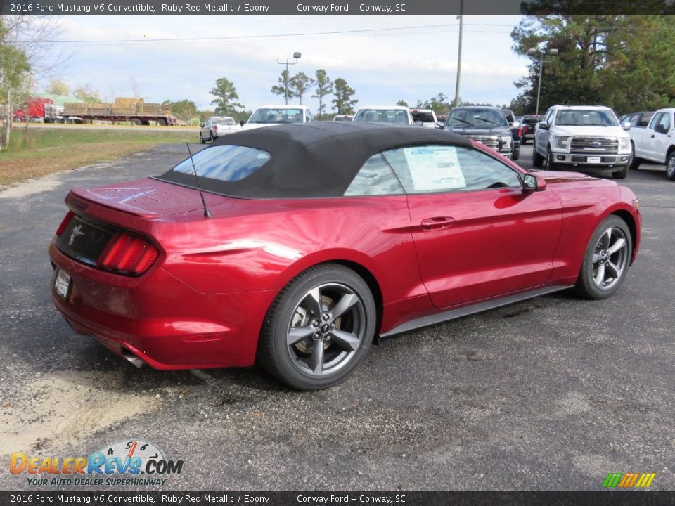 2016 Ford Mustang V6 Convertible Ruby Red Metallic / Ebony Photo #3