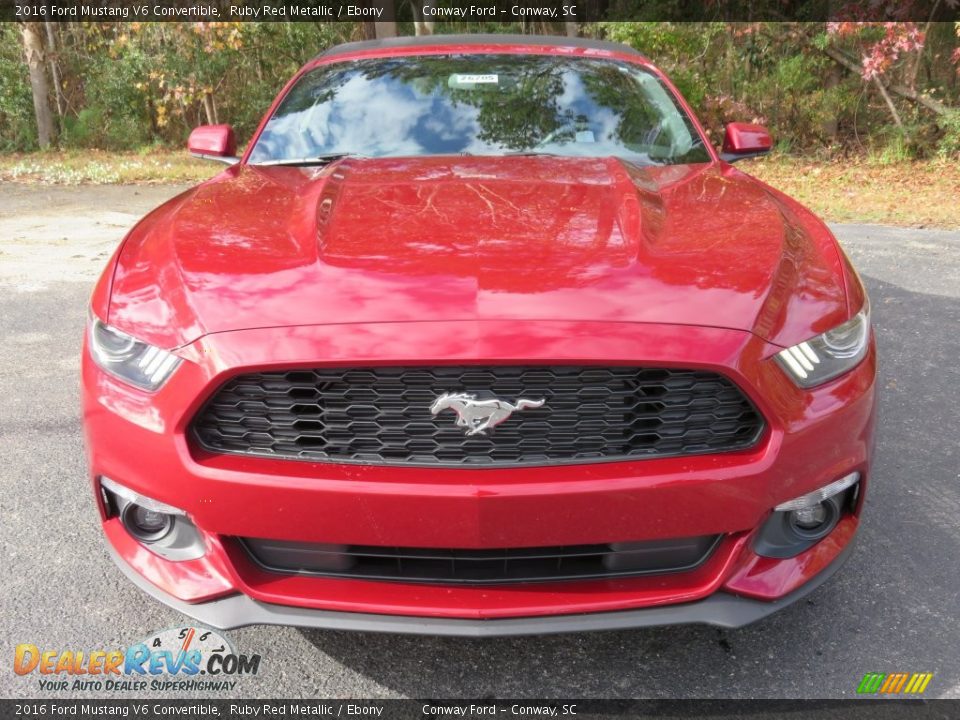 2016 Ford Mustang V6 Convertible Ruby Red Metallic / Ebony Photo #8