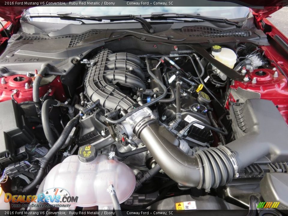 2016 Ford Mustang V6 Convertible 3.7 Liter DOHC 24-Valve Ti-VCT V6 Engine Photo #10