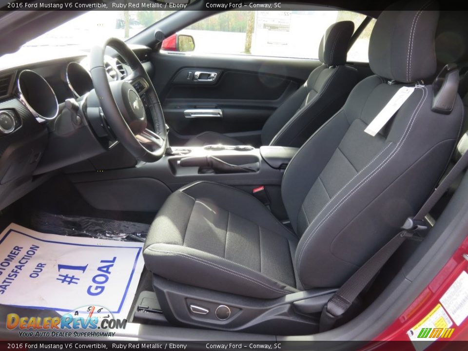 2016 Ford Mustang V6 Convertible Ruby Red Metallic / Ebony Photo #12