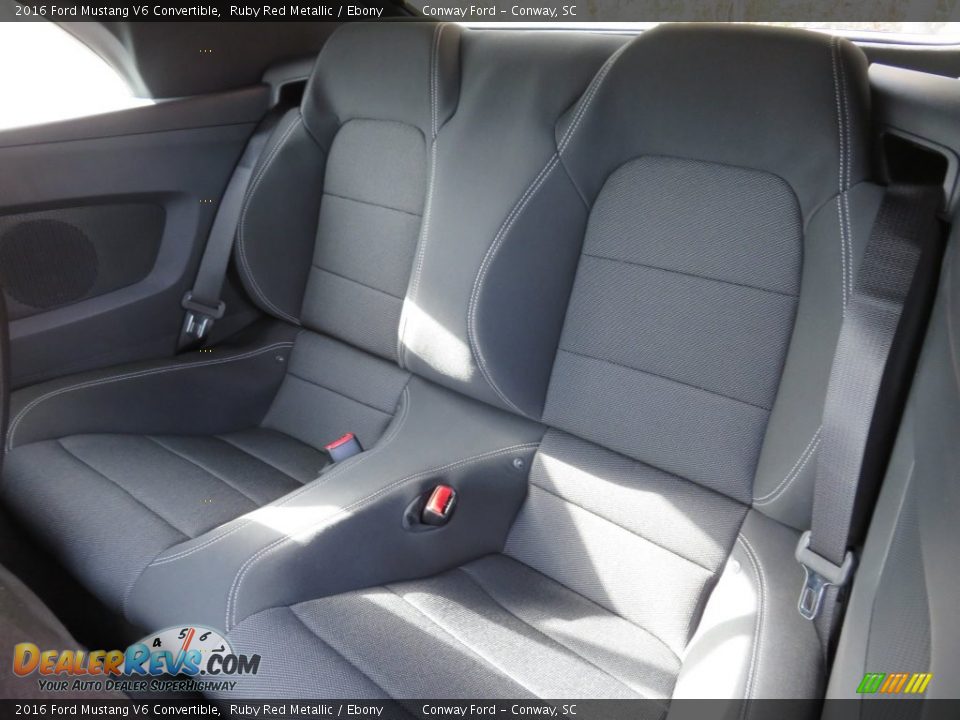 2016 Ford Mustang V6 Convertible Ruby Red Metallic / Ebony Photo #14