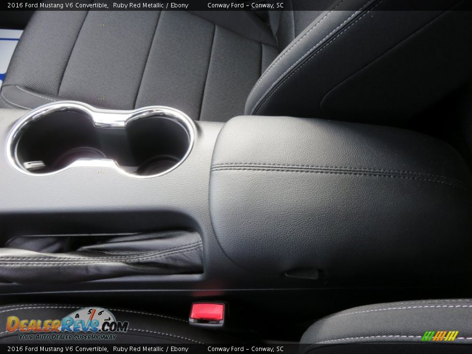 2016 Ford Mustang V6 Convertible Ruby Red Metallic / Ebony Photo #18