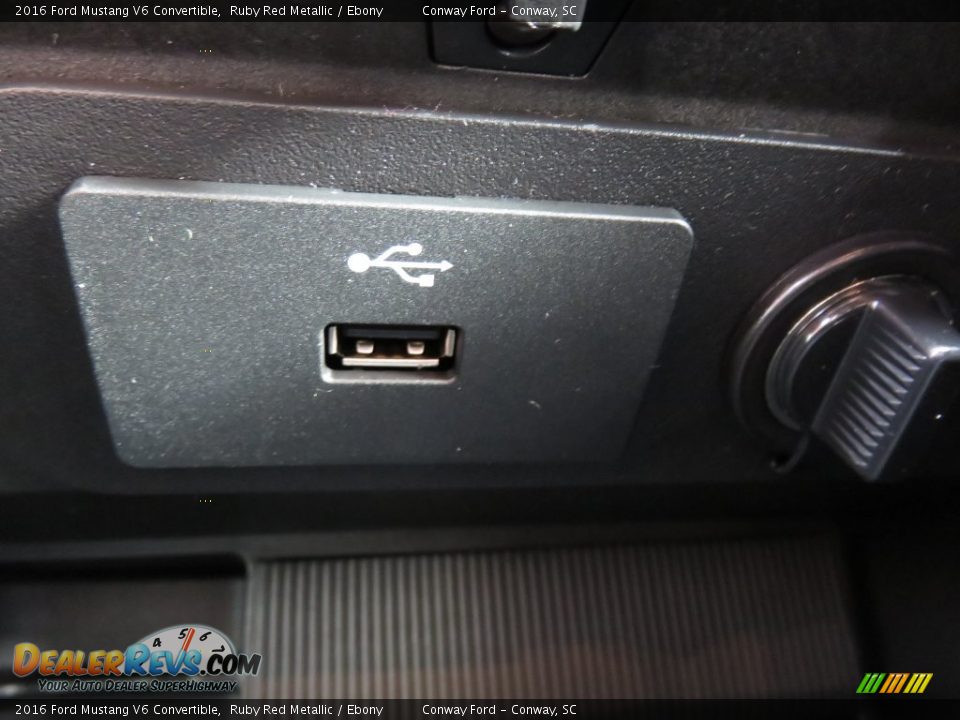 2016 Ford Mustang V6 Convertible Ruby Red Metallic / Ebony Photo #20