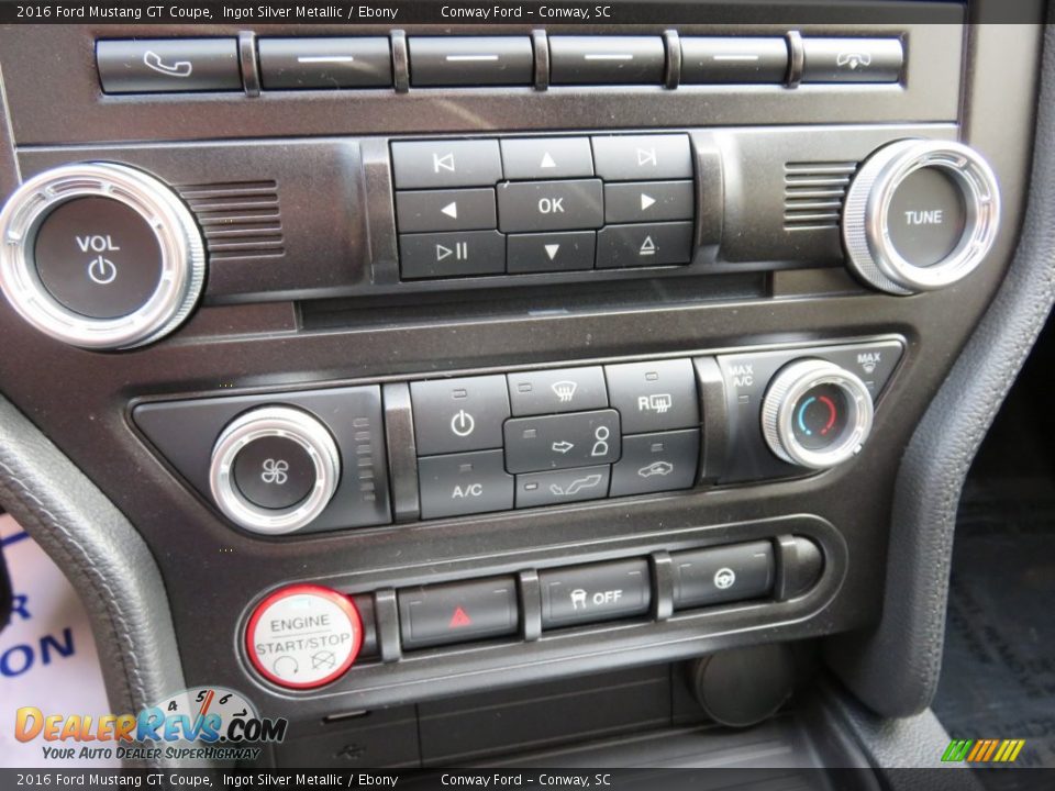 2016 Ford Mustang GT Coupe Ingot Silver Metallic / Ebony Photo #22