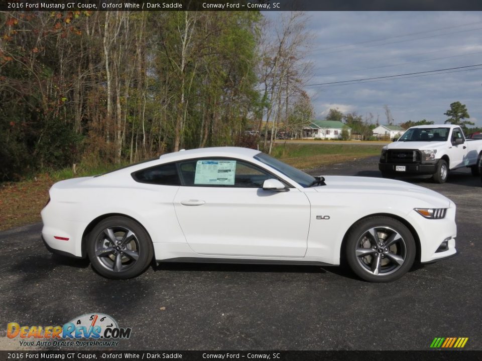 2016 Ford Mustang GT Coupe Oxford White / Dark Saddle Photo #2