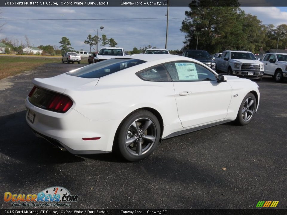 2016 Ford Mustang GT Coupe Oxford White / Dark Saddle Photo #3