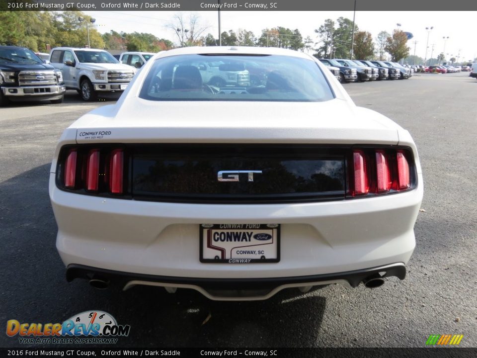 2016 Ford Mustang GT Coupe Oxford White / Dark Saddle Photo #4