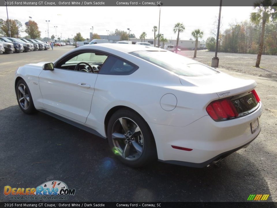 2016 Ford Mustang GT Coupe Oxford White / Dark Saddle Photo #5