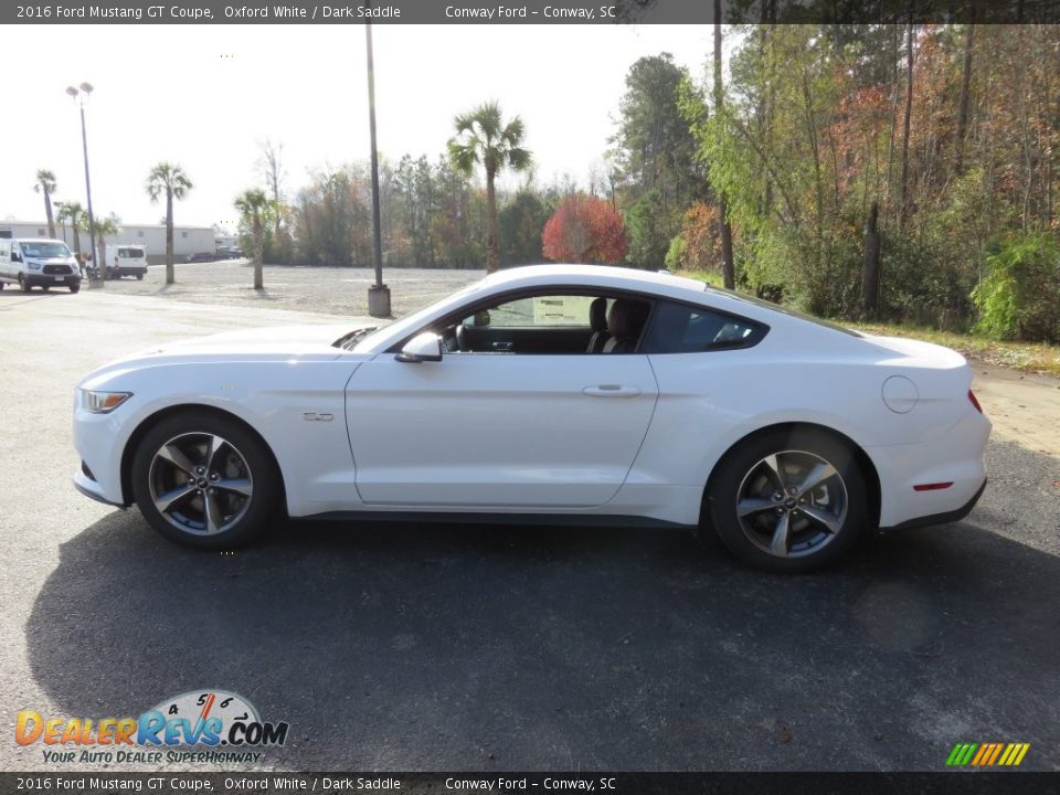 2016 Ford Mustang GT Coupe Oxford White / Dark Saddle Photo #6