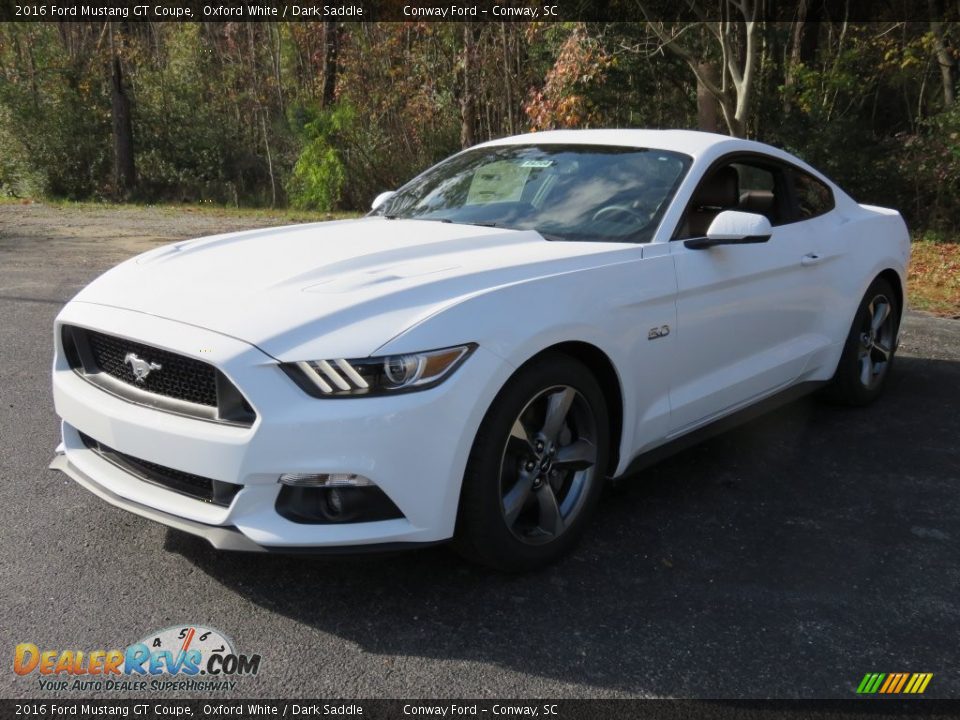 2016 Ford Mustang GT Coupe Oxford White / Dark Saddle Photo #8
